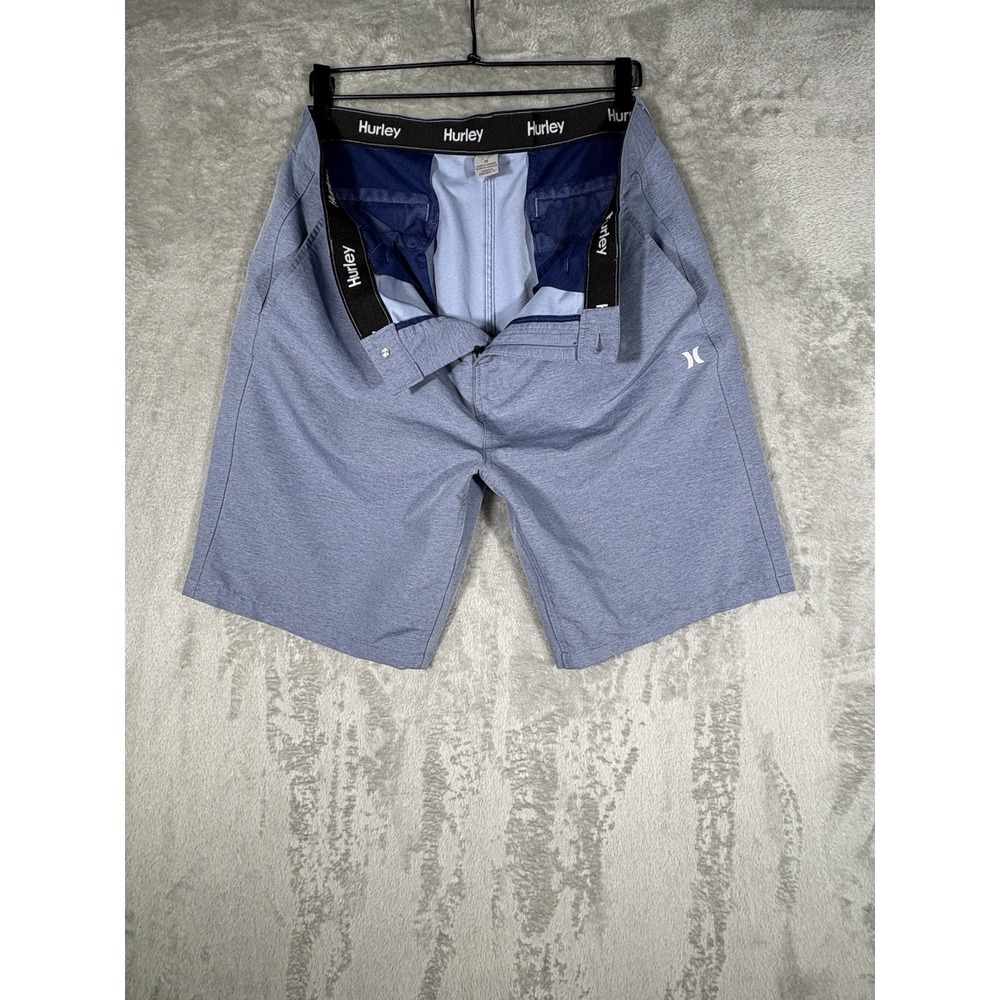 Hurley Boardshorts Blue Gray Size 36 Hybrid Shorts Beach Surfing Walking Surf - Picture 9 of 9